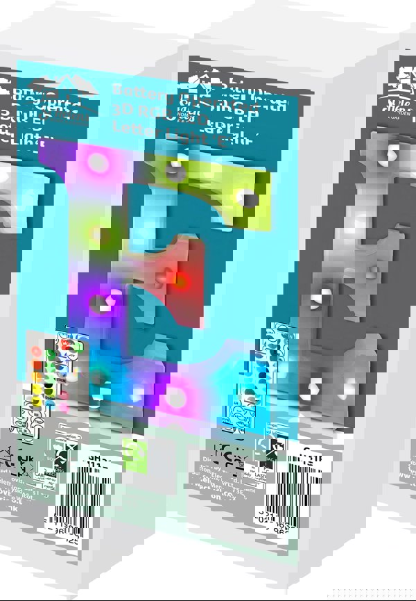 St Helens Battery Operated RGB Letter   With Remote Control Letter E