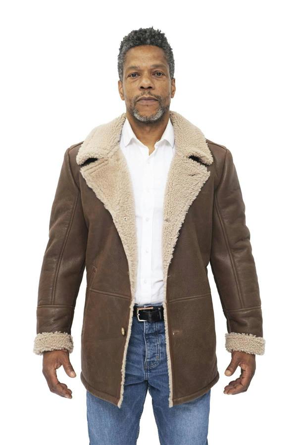 Infinity Leather Mens Classic Sheepskin Leather Jacket-Brisbane