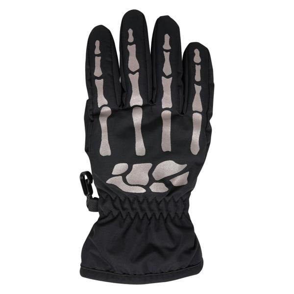 Mountain Warehouse Childrens/Kids Water Resistant Skeleton Gloves - Black - 