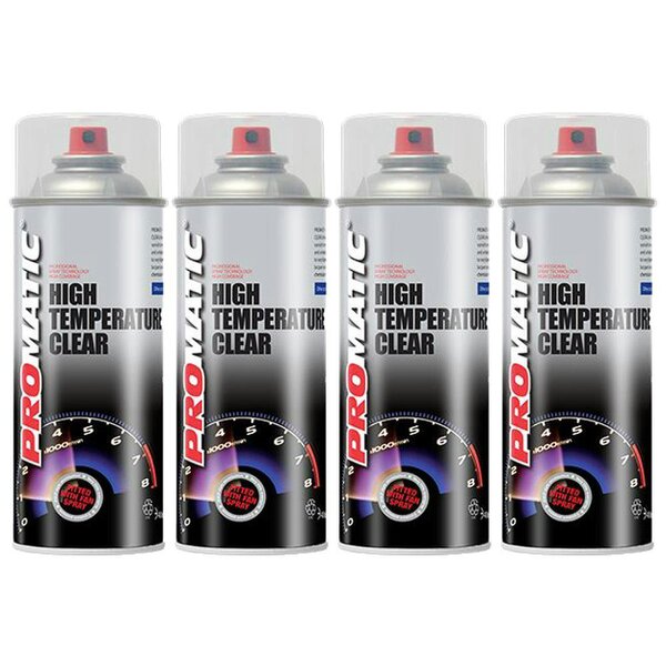 Promatic 4X Promatic Clear High Temperature Spray Paint 400ml