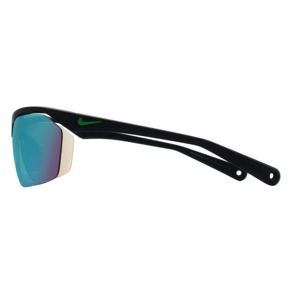 Nike Sunglasses Tailwind 12 EV1128 003 Matte Black Grey Green Mirrored