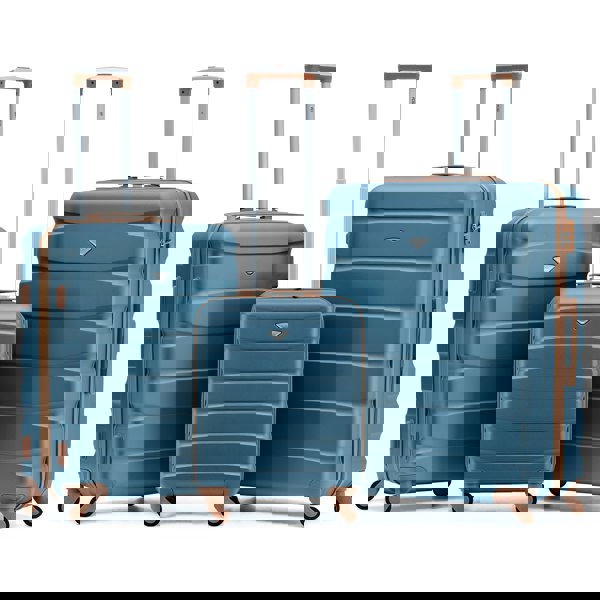 Flight Knight 55x40x20cm Cabin Carry On Luggage with Medium Case and Large Size Check-in Hold Suitcase