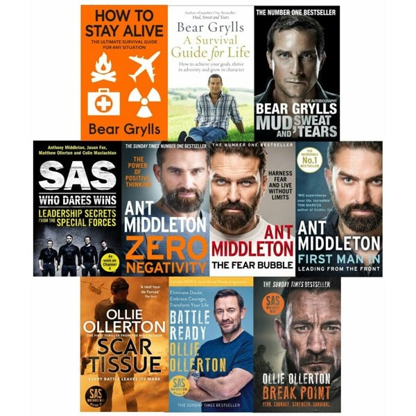 Various Publishers SAS Survival Guide for Life 10 Books Collection Set by Bear Grylls