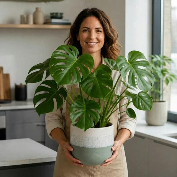 Monstera Deliciosa Cheese Plant – Large Split Leaf Tropical Evergreen Indoor Houseplant