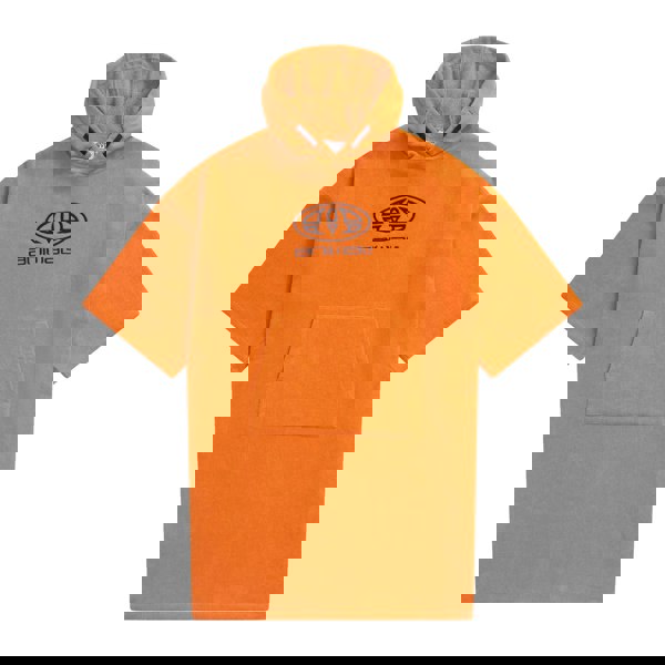 Animal Kids Gill Towelling Organic Poncho - Orange