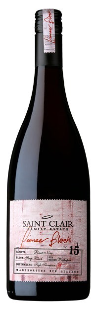 Saint Clair Pioneer Block 15 Strip Block Pinot Noir