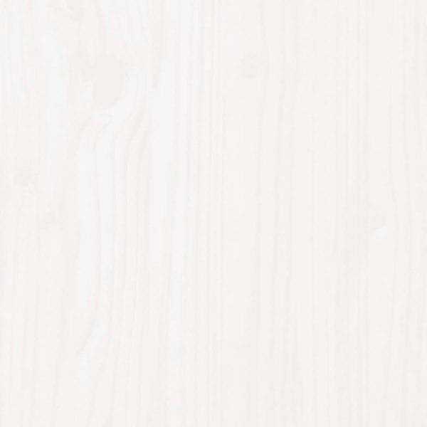 Berkfield Bed Frame White Solid Wood 120x200 cm