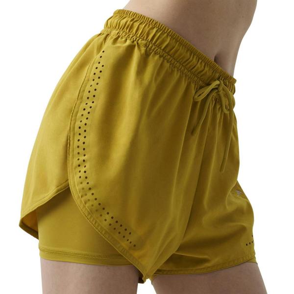 Adidas Womens/Ladies Stella McCartney Loose Fit Running Shorts - Green - 