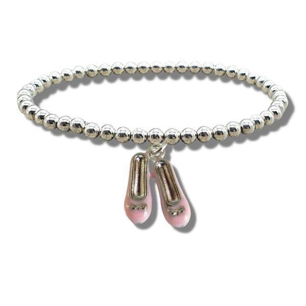 Aye Do Gifts Childs Ballet Shoes Beaded Bracelet