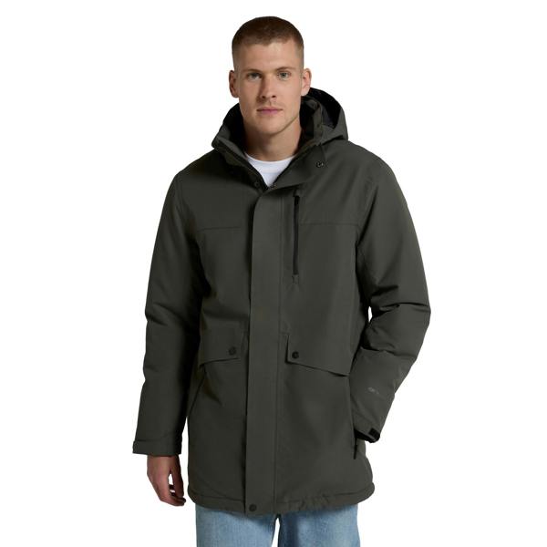 Animal Mens Lisbon Waterproof Parka - Dark Khaki - 