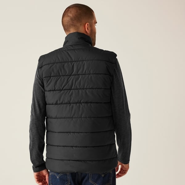 Regatta Mens Navigate Thermal Body Warmer - Black Seal Grey