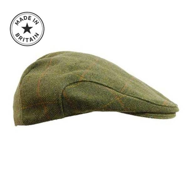 Kids Tweed flat cap made in Britain