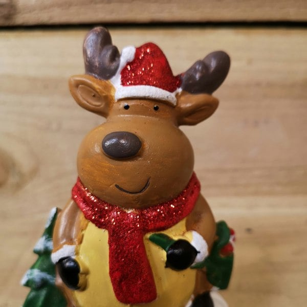 Samuel Alexander 13cm Premier Christmas Stocking Hanger Decoration in Reindeer Design