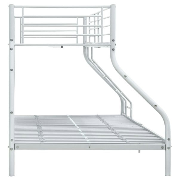 Berkfield Bunk Bed Frame White Metal 140x200 cm/90x200 cm
