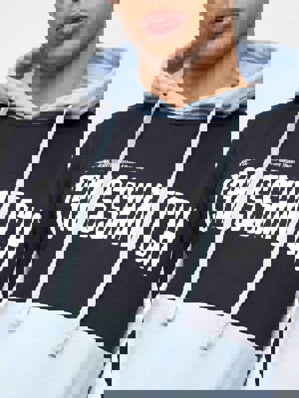 Crosshatch Compounds Hoodie Navy/Light Blue