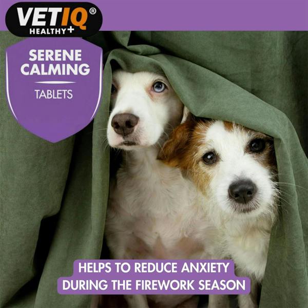Mark & Chappell M&C Vetiq Serene Calming Tablets for Cats & Dogs (120)