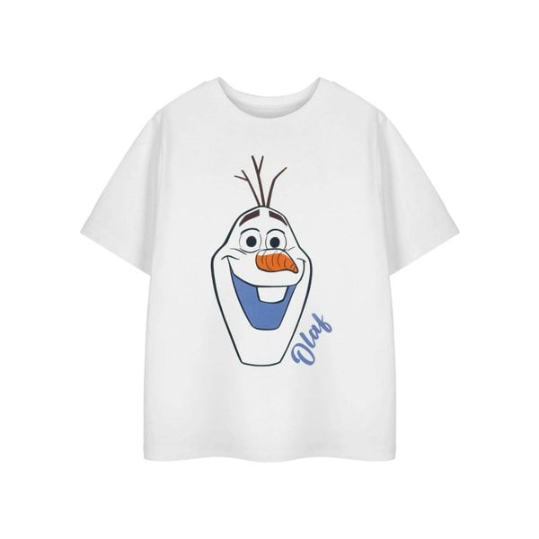 Disney Girls Olaf Short-Sleeved T-Shirt - White