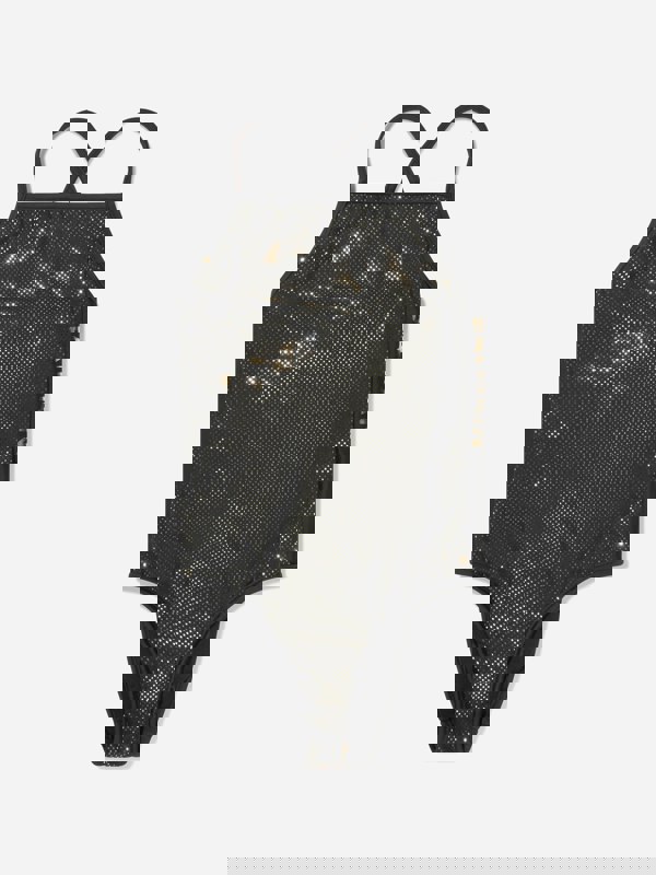 Balmain Girls Logo Swimsuit in Black