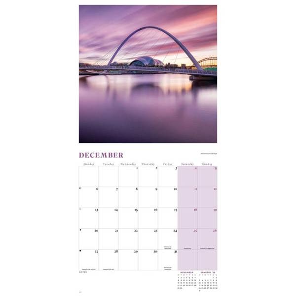 Newcastle Calendar 2027, Wall Calendars, Month To View, Travel, Gift
