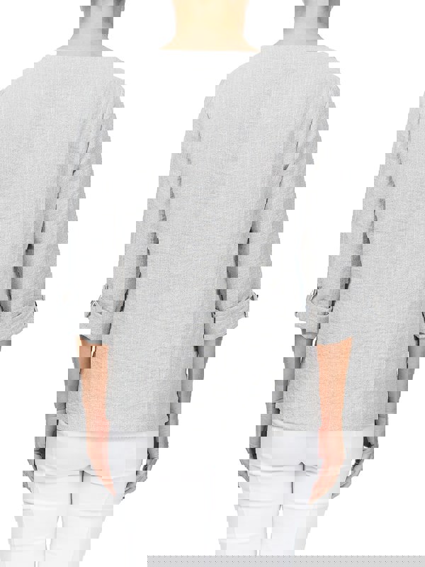 PennyPlain Asymmetric Hem Top - Salt & Pepper