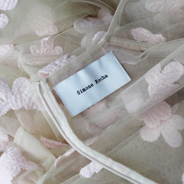 Simone Rocha intricately embroidered tulle dress
