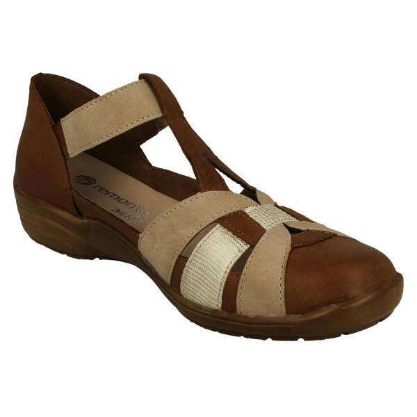 Remonte Ladies Remonte Cut Out Detailed Wide Fitting Summer Shoes R7601
