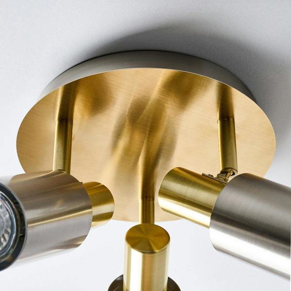 Pagazzi Lighting Hayes Matte Nickel 3-Light Spotlight Plate