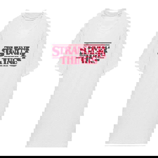 Stranger Things Womens/Ladies Logo T-Shirt - White - 