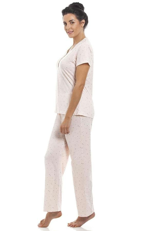 Womens Glitter Heart Pyjama Sets