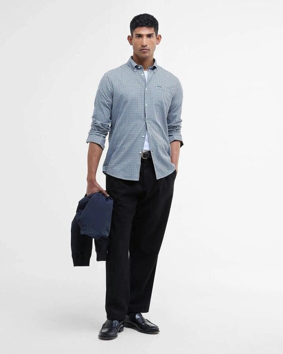 Barbour Padshaw Tailored Check Long-Sleeved Shirt - Green