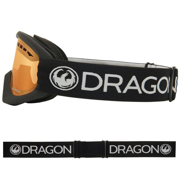 Dragon DXs - Black with Lumalens Amber Lens