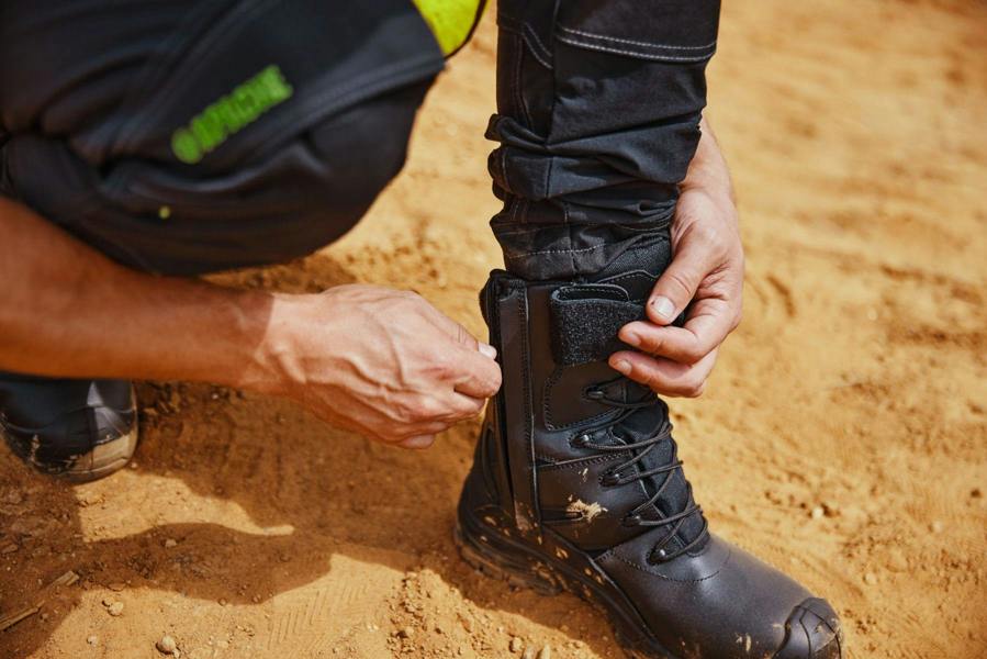 Combat High Leg Safety Boot - Hi-Vis Trousers