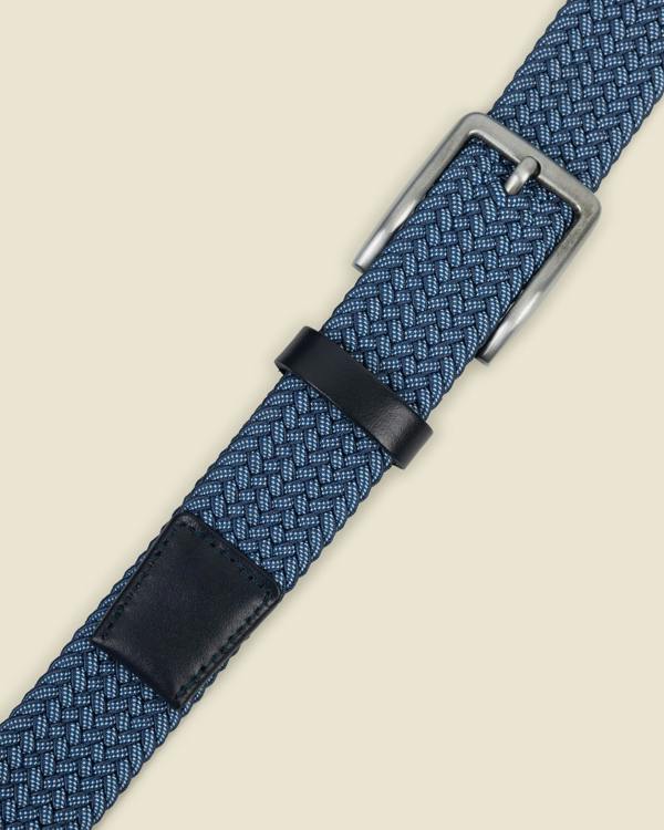 Larsson & Co Lappugle - 2 Tone Dotted Elastic Woven Stretch Belt