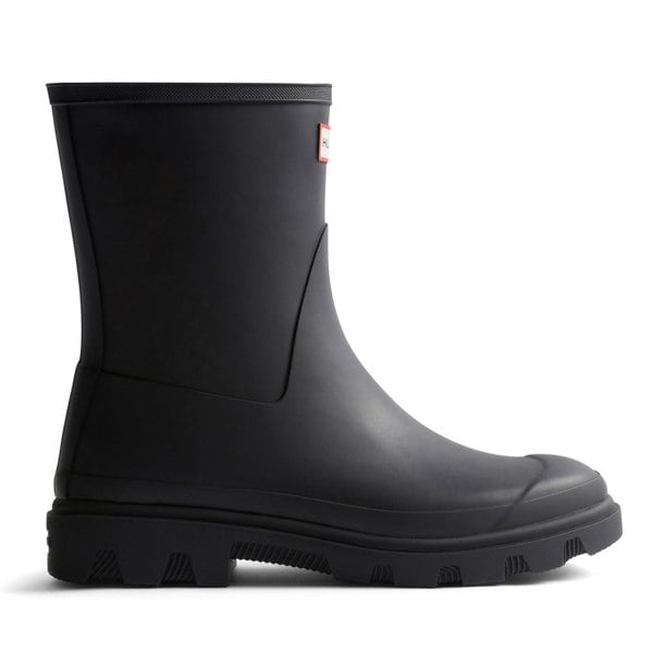 Hunter Downpour Short Boot Rubber Men's Wellington Boots - Black