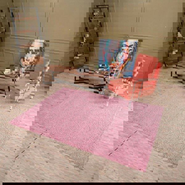 Shaggy Pink Colour Rug durable and soft, high quality