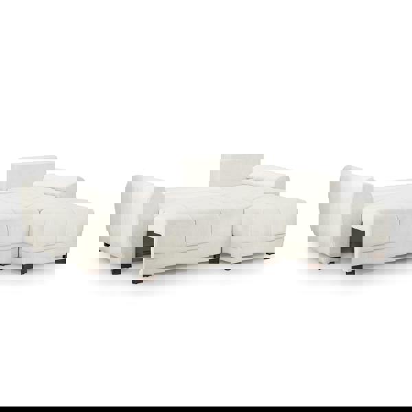 Furnishings For Less Zura Plush Velvet Large 3 Seater L Shaped Universal Corner Sofa Bed