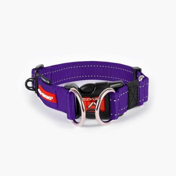 EzyDog Double Up Dog Collar in Purple
