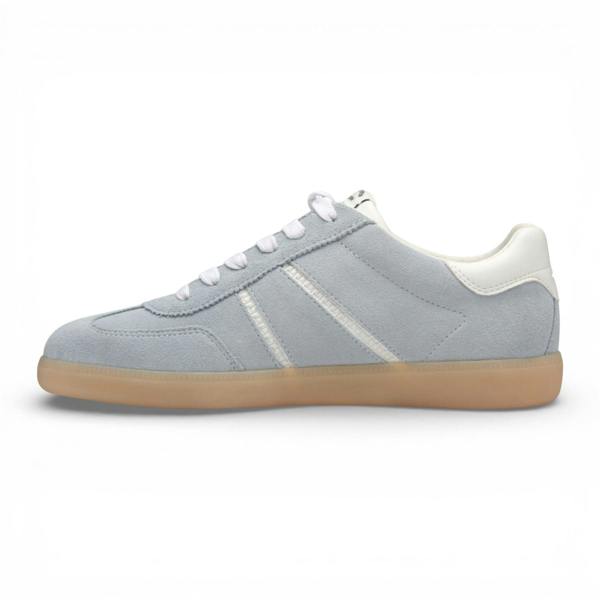 Tamaris Women's Blue White Leather Trainers Sneaker Shoes