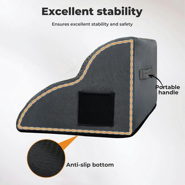 Skylos 2 Step Dog Ramp Pet Stairs for Small Dogs Bed Sofa Foam Non-Slip Washable