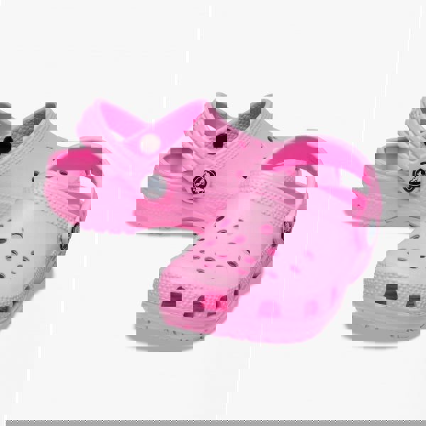Crocs 206990-6SW TODDLER CLASSIC Girls Clogs Taffy Pink