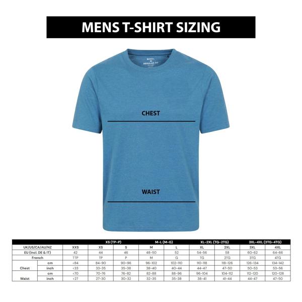 Animal Mens Textured Chest Pocket T-Shirt - Blue - 