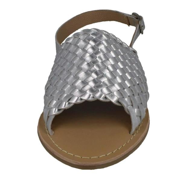 Leather Collection Ladies Leather Collection Weave Vamp Sandals F00188
