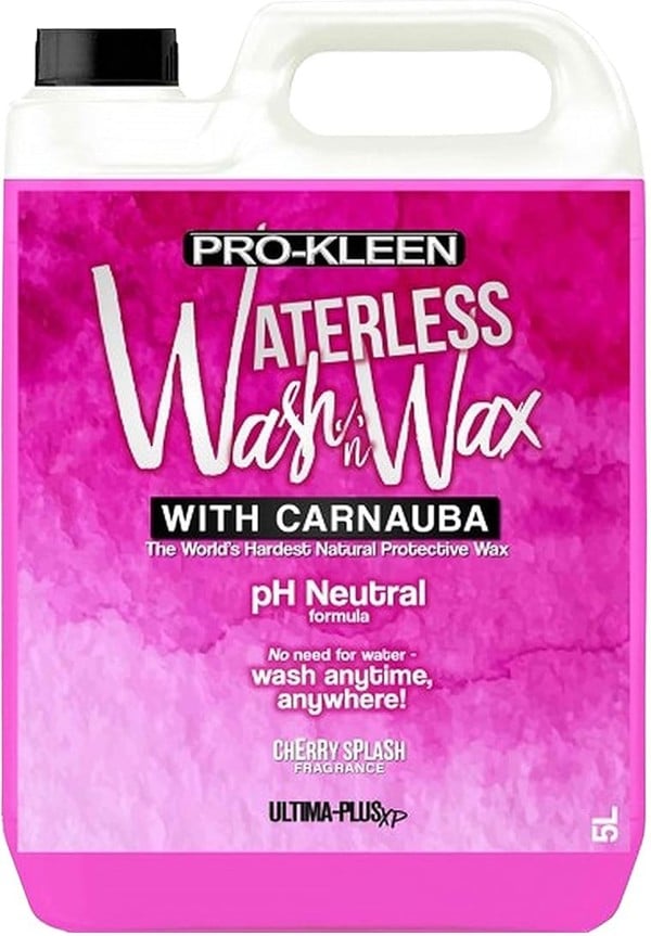 Ultima Plus XP Pro-Kleen Ultima-Plus XP pH Neutral 1 x 5 Litres Cherry Splash Car Cleaner Waterless Wash & Wax with Carnauba