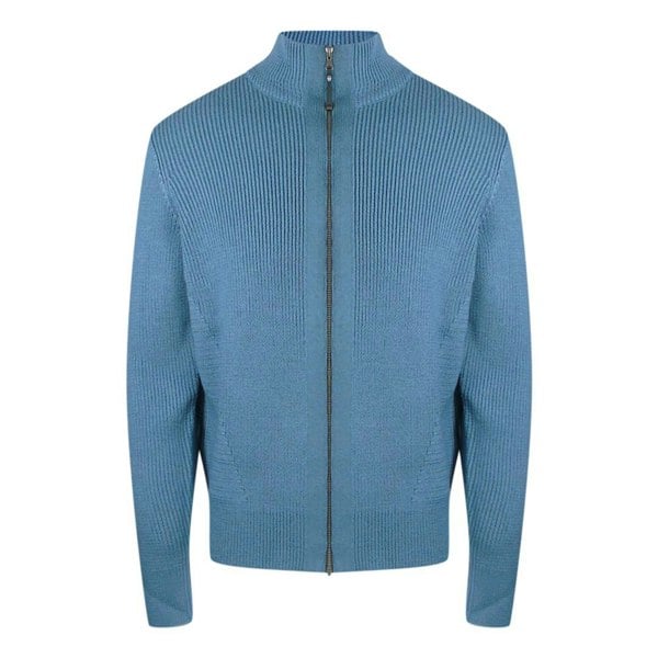 Parajumpers Manny Hydro Blue Zip-Up Sweatshirt L