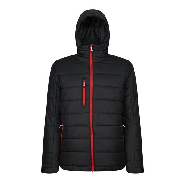 Regatta Professional Mens Thermal Padded Jacket - Black/Classic Red - 