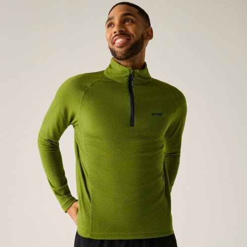 Regatta Great Outdoors Mens Montes Funnel Neck Fleece Jumper - Golden Cypress