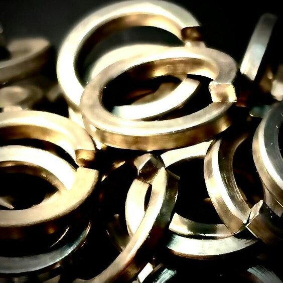 Fixaball Metric Split Spring Lock Washers Square Section A2 Stainless Steel