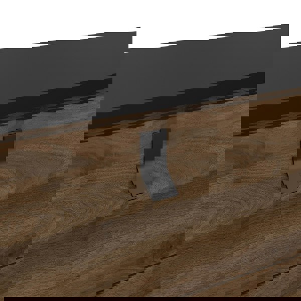 Furniture To Go Ry Wide double chest of drawers 6 drawers in Matt Black Walnut