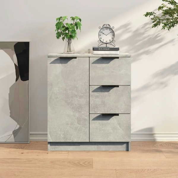 Berkfield Sideboard Concrete Grey Engineered Wood