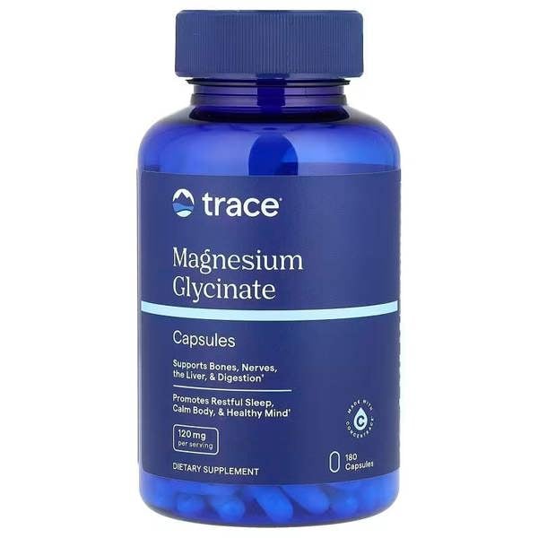 Trace Minerals Magnesium Glycinate, 120mg - 180 caps